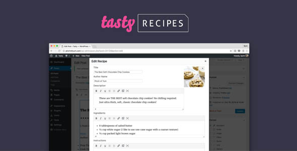 Tasty Recipes 3.7.2 – 食品博客WordPress食谱插件