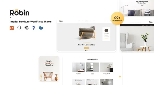 Robin (v2.3.4) 家具商店 WooCommerce WordPress 主题