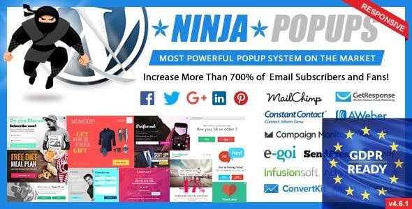 Ninja Popups 4.7.7 – WordPress的弹出插件