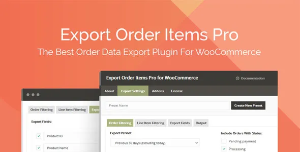 Export Order Items Pro for WooCommerce 2.1.20
