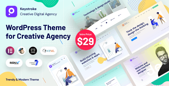 Keystroke 1.1.5 – 数字作品网站设计WordPress主题