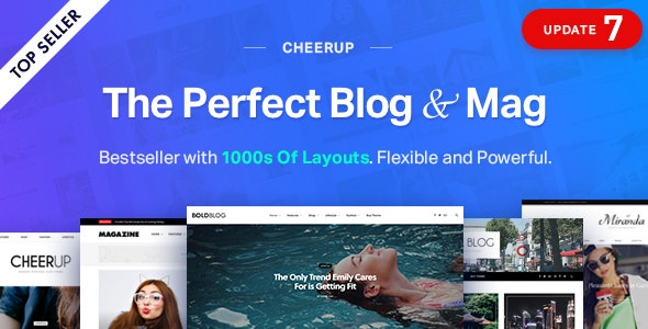 CheerUp 7.7.0 开心版 – 博客杂志网站WordPress主题