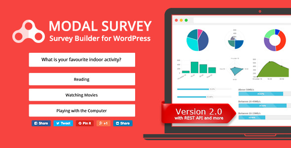Modal Survey 2.0.1.9.4 – WordPress民意调查；测验插件
