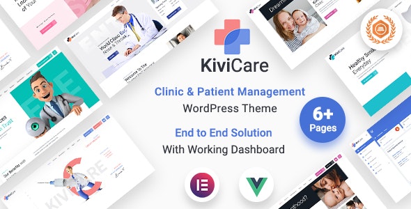 KiviCare 2.1.1 – 医疗诊所和患者管理WordPress主题
