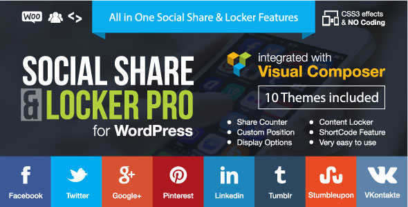 Social Share & Locker Pro WordPress Plugin 7.8 开心版