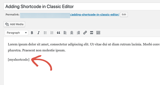 如何在WordPress中添加短代码