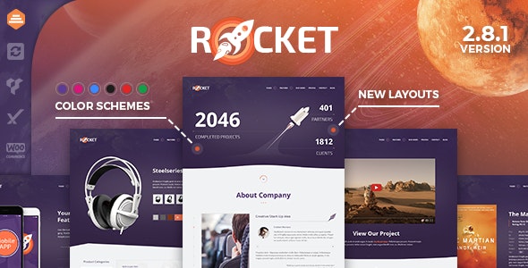 Rocket 2.9.3 开心版 – 创意多用途WordPress主题