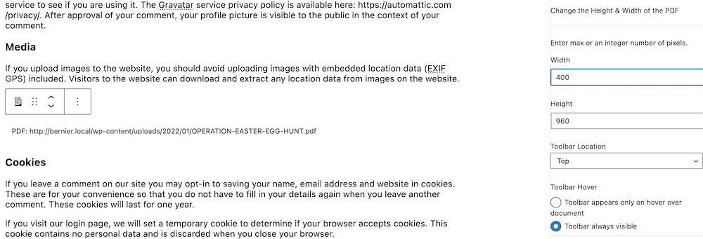 如何在WordPress中嵌入PDF文件