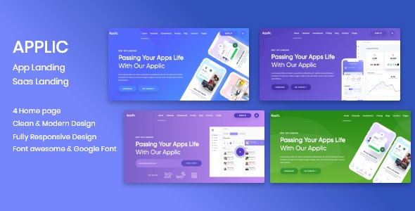 Applic 1.4.3 – App应用程序着陆页WordPress主题