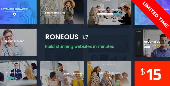 Roneous 1.9.2 – 创意多用途企业官网WordPress主题