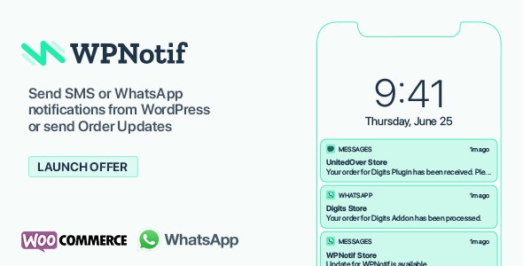 WPNotif 2.8.2 开心版 – WordPress SMS&WhatsApp消息通知
