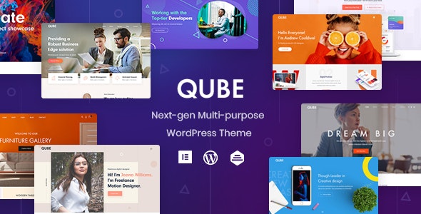 Qube 1.1.5 开心版 – 响应式多用途WordPress主题